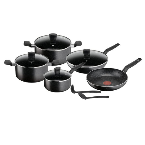 GETIT.QA- Qatar’s Best Online Shopping Website offers TEFAL DARK STONE COOKWARE SET 11 PCS-- B4915B85 at the lowest price in Qatar. Free Shipping & COD Available!