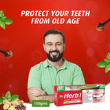 GETIT.QA- Qatar’s Best Online Shopping Website offers DABUR HERBAL ANTI AGEING NATURAL RED TOOTHPASTE-- 150 G at the lowest price in Qatar. Free Shipping & COD Available!