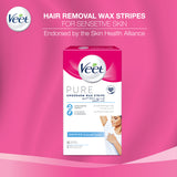 GETIT.QA- Qatar’s Best Online Shopping Website offers VEET PURE UNDERARM WAX STRIPS SENSITIVE 16 PCS at the lowest price in Qatar. Free Shipping & COD Available!