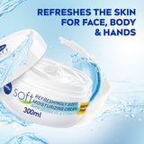 GETIT.QA- Qatar’s Best Online Shopping Website offers NIVEA MOISTURISING CREAM SOFT REFRESHING JAR 300 ML at the lowest price in Qatar. Free Shipping & COD Available!