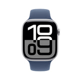 GETIT.QA- Qatar’s Best Online Shopping Website offers PRE-ORDER APPLE WATCH SERIES 10 GPS + CELLULAR, 46 MM SILVER ALUMINIUM CASE WITH DENIM SPORT BAND - S/M, MWY03QA/A at the lowest price in Qatar. Free Shipping & COD Available!