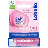 GETIT.QA- Qatar’s Best Online Shopping Website offers LABELLO LIP BALM MOISTURISING LIP CARE SOFT ROSE 4.8 G at the lowest price in Qatar. Free Shipping & COD Available!