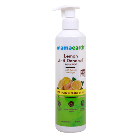 GETIT.QA- Qatar’s Best Online Shopping Website offers MAMAEARTH ANTI-DANDRUFF SHAMPOO WITH LEMON & GINGER 250 ML at the lowest price in Qatar. Free Shipping & COD Available!