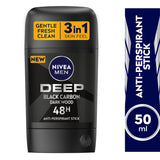 GETIT.QA- Qatar’s Best Online Shopping Website offers NIVEA MEN ANTIPERSPIRANT STICK DEEP BLACK CARBON 50 ML at the lowest price in Qatar. Free Shipping & COD Available!