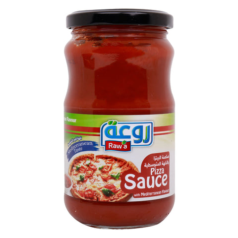 GETIT.QA- Qatar’s Best Online Shopping Website offers RAWA PIZZA SAUCE WITH MEDITERRANEAN FLAVOR-- 340 G at the lowest price in Qatar. Free Shipping & COD Available!