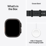 GETIT.QA- Qatar’s Best Online Shopping Website offers PRE-ORDER APPLE WATCH ULTRA 2 GPS + CELLULAR, 49 MM BLACK TITANIUM CASE WITH BLACK OCEAN BAND at the lowest price in Qatar. Free Shipping & COD Available!