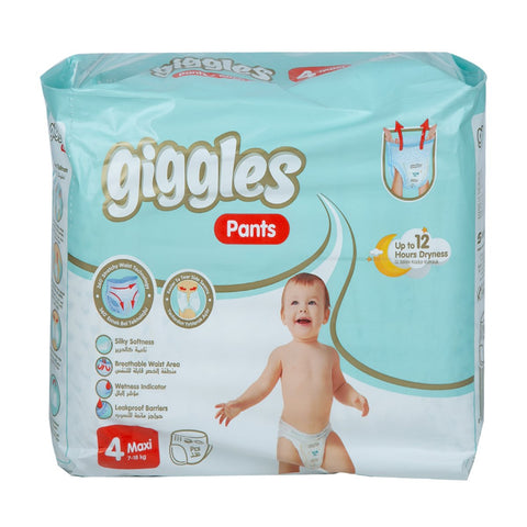 GETIT.QA- Qatar’s Best Online Shopping Website offers GIGGLES BABY DIAPER PANTS MAXI SIZE 4 7-18 KG 30PCS at the lowest price in Qatar. Free Shipping & COD Available!