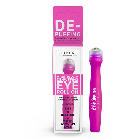 GETIT.QA- Qatar’s Best Online Shopping Website offers BIOVENE RETINOL DE-PUFFING EYE ROLL-ON SIGNS OF AGING UNDEREYE SERUM 15 ML at the lowest price in Qatar. Free Shipping & COD Available!