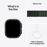 GETIT.QA- Qatar’s Best Online Shopping Website offers PRE-ORDER APPLE WATCH ULTRA 2 GPS + CELLULAR, 49 MM BLACK TITANIUM CASE WITH DARK GREEN ALPINE LOOP - MEDIUM at the lowest price in Qatar. Free Shipping & COD Available!