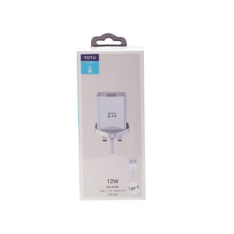 GETIT.QA- Qatar’s Best Online Shopping Website offers TOTU DUAL USB HOME CHARGER + TYPE-C CABLE CACA020 at the lowest price in Qatar. Free Shipping & COD Available!