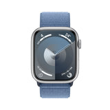 GETIT.QA- Qatar’s Best Online Shopping Website offers APPLE WATCH SERIES 9 GPS, SILVER ALUMINIUM CASE WITH WINTER BLUE SPORT LOOP, 41 MM, MR923QA/A at the lowest price in Qatar. Free Shipping & COD Available!