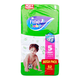 GETIT.QA- Qatar’s Best Online Shopping Website offers FINE BABY BABY DIAPERS MEGA PACK SIZE 5 MAXI 11-18 KG 52 PCS at the lowest price in Qatar. Free Shipping & COD Available!
