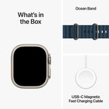 GETIT.QA- Qatar’s Best Online Shopping Website offers APPLE WATCH ULTRA 2 GPS + CELLULAR, TITANIUM CASE WITH BLUE OCEAN BAND, 49 MM, MREG3AE/A at the lowest price in Qatar. Free Shipping & COD Available!