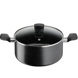 GETIT.QA- Qatar’s Best Online Shopping Website offers TEFAL DARK STONE COOKWARE SET 11 PCS-- B4915B85 at the lowest price in Qatar. Free Shipping & COD Available!