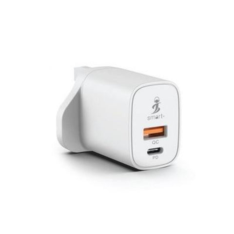 GETIT.QA- Qatar’s Best Online Shopping Website offers SMART ICONNECT PREMIUM MOBILE USB WALL CHARGER ADAPTER, 20 W, WHITE at the lowest price in Qatar. Free Shipping & COD Available!