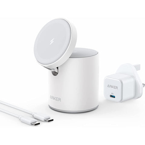 GETIT.QA- Qatar’s Best Online Shopping Website offers ANKER MAGGO WIRELESS CHARGER, DOLOMITE WHITE, B2568221 at the lowest price in Qatar. Free Shipping & COD Available!