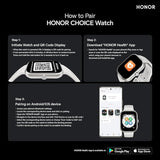 GETIT.QA- Qatar’s Best Online Shopping Website offers HONOR CHOICE SMART WATCH, 1.95 INCH, BLACK, BOT-WB01 at the lowest price in Qatar. Free Shipping & COD Available!