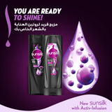 GETIT.QA- Qatar’s Best Online Shopping Website offers SUNSILK STUNNING BLACK SHINE SHAMPOO 400 ML at the lowest price in Qatar. Free Shipping & COD Available!