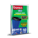 GETIT.QA- Qatar’s Best Online Shopping Website offers SANITA CLUB GARBAGE BAGS HEAVY DUTY LARGE 50 GALLONS SIZE 76 X 95CM 45PCS at the lowest price in Qatar. Free Shipping & COD Available!