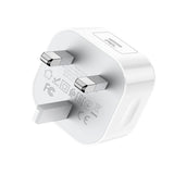 GETIT.QA- Qatar’s Best Online Shopping Website offers HOCO SINGLE PORT SUPER FAST WALL CHARGER, 20W, WHITE, C91B-PD at the lowest price in Qatar. Free Shipping & COD Available!