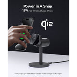 GETIT.QA- Qatar’s Best Online Shopping Website offers AUKEY MAGFUSION 3-IN-1 QI2 MAGNETIC FAST WIRELESS CHARGING STATION, 15 WATTS, LC-MC311 at the lowest price in Qatar. Free Shipping & COD Available!