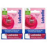 GETIT.QA- Qatar’s Best Online Shopping Website offers LABELLO LIP BALM MOISTURISING LIP CARE CHERRY SHINE 2 X 4.8 G at the lowest price in Qatar. Free Shipping & COD Available!