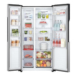 GETIT.QA- Qatar’s Best Online Shopping Website offers LG 509 L SIDE BY SIDE REFRIGERATOR, SILVER, GRFB587PQAM at the lowest price in Qatar. Free Shipping & COD Available!