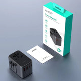 GETIT.QA- Qatar’s Best Online Shopping Website offers AUKEY TRAVEL ADAPTER, 65W, PATA08 at the lowest price in Qatar. Free Shipping & COD Available!