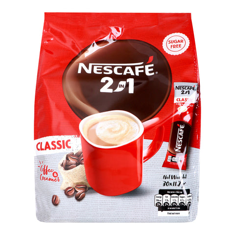 GETIT.QA- Qatar’s Best Online Shopping Website offers NESCAFE CLASSIC 2IN1 SUGAR FREE COFFEE MIX 30 X 11.7 G at the lowest price in Qatar. Free Shipping & COD Available!