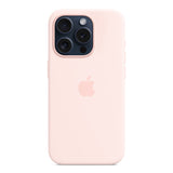 GETIT.QA- Qatar’s Best Online Shopping Website offers APPLE IPHONE 15 PRO SILICONE CASE WITH MAGSAFE, LIGHT PINK, MT1F3ZM/A at the lowest price in Qatar. Free Shipping & COD Available!