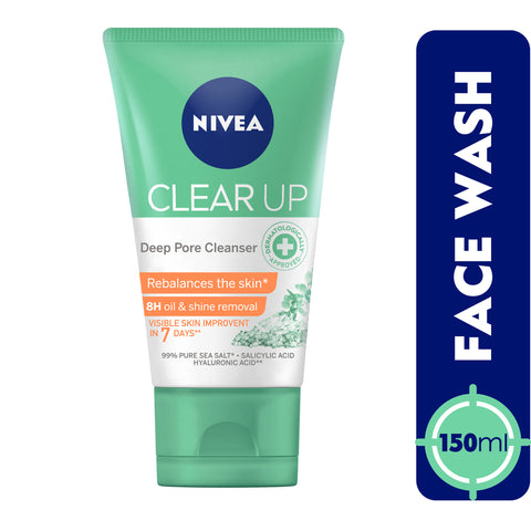 GETIT.QA- Qatar’s Best Online Shopping Website offers NIVEA FACE WASH DEEP PORE CLEANSER CLEAR UP 150 ML at the lowest price in Qatar. Free Shipping & COD Available!