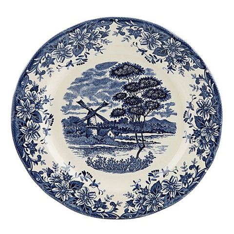 GETIT.QA- Qatar’s Best Online Shopping Website offers CLAYTAN WINDMILL SALAD PLATE-- 21 CM-- WHITE/BLUE-- CLA.WB13239 at the lowest price in Qatar. Free Shipping & COD Available!