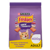 GETIT.QA- Qatar’s Best Online Shopping Website offers PURINA FRISKIES SURFIN FAVOURITES DRY CAT FOOD 400 G
 at the lowest price in Qatar. Free Shipping & COD Available!