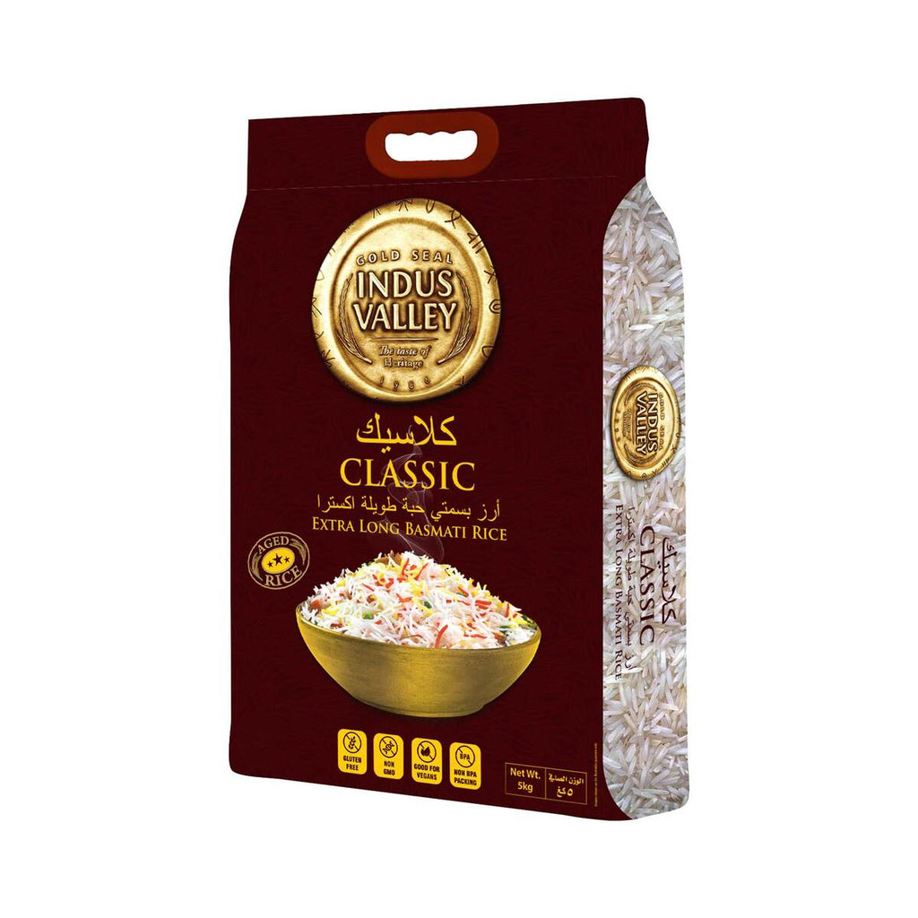 GETIT.QA | INDUS VALLEY EXTRA LONG CLASSIC BASMATI RICE 5 KG | COD ...