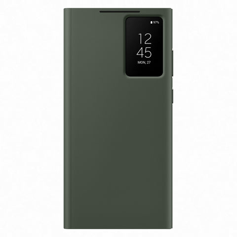 GETIT.QA- Qatar’s Best Online Shopping Website offers SAMSUNG S23 ULTRA SMART VIEW WALLET CASE, GREEN, EF-ZS918CGEGWW at the lowest price in Qatar. Free Shipping & COD Available!