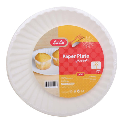 GETIT.QA- Qatar’s Best Online Shopping Website offers PAPER PLATE 7 INCH 100 PCS at the lowest price in Qatar. Free Shipping & COD Available!