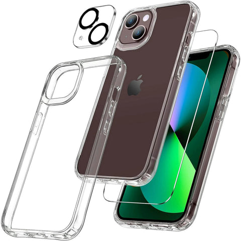 GETIT.QA- Qatar’s Best Online Shopping Website offers TRANDS IPHONE 15 SCREEN PROTECTOR + CASE + CAMERA LENS PROTECTOR BUNDLE, TR-BD1551 at the lowest price in Qatar. Free Shipping & COD Available!