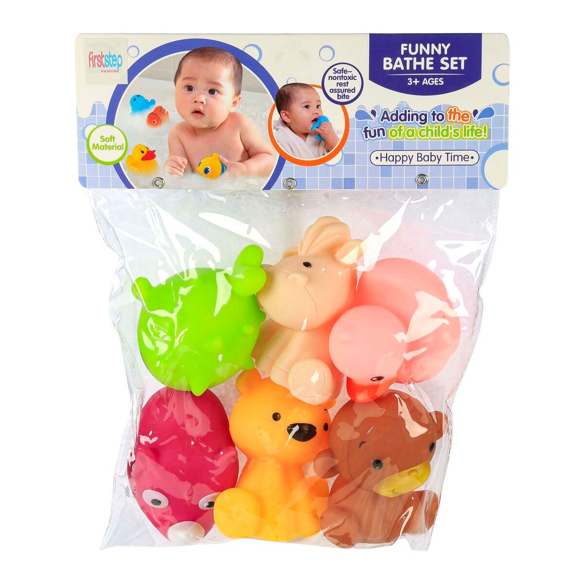First Step Baby Bath Toy 6Pcs Set BLS86-37 Assorted