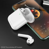 GETIT.QA- Qatar’s Best Online Shopping Website offers HOCO TRUE WIRELESS EARBUDS WITH BUILT-IN MIC, WHITE, EW25 at the lowest price in Qatar. Free Shipping & COD Available!