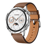 GETIT.QA- Qatar’s Best Online Shopping Website offers HUAWEI SMART WATCH GT 4, 46 MM, BROWN LEATHER STRAP, PHOINIX-B19L at the lowest price in Qatar. Free Shipping & COD Available!