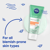 GETIT.QA- Qatar’s Best Online Shopping Website offers NIVEA FACE SCRUB DAILY EXFOLIATING CLEAR UP 75 ML at the lowest price in Qatar. Free Shipping & COD Available!