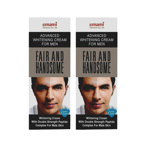 GETIT.QA- Qatar’s Best Online Shopping Website offers EMAMI FAIR & HANDSOME ADVANCED WHITENING CREAM FOR MEN VALUE PACK 2 X 100 ML at the lowest price in Qatar. Free Shipping & COD Available!