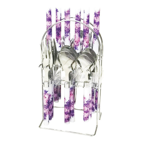 GETIT.QA- Qatar’s Best Online Shopping Website offers CHEFLINE GP340-G656 ASSORTED CUTLERY SET 24PCS at the lowest price in Qatar. Free Shipping & COD Available!