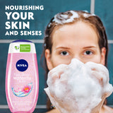 GETIT.QA- Qatar’s Best Online Shopping Website offers NIVEA SHOWER GEL BODY WASH WATERLILY & OIL WITH CARING OIL PEARLS AND WATERLILY SCENT 250 ML at the lowest price in Qatar. Free Shipping & COD Available!