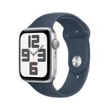 GETIT.QA- Qatar’s Best Online Shopping Website offers APPLE WATCH SE GPS, SILVER ALUMINIUM CASE WITH STORM BLUE SPORT BAND, 40 MM, S/M, MRE13 at the lowest price in Qatar. Free Shipping & COD Available!