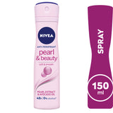 GETIT.QA- Qatar’s Best Online Shopping Website offers NIVEA ANTIPERSPIRANT SPRAY FOR WOMEN PEARL & BEAUTY 150 ML at the lowest price in Qatar. Free Shipping & COD Available!