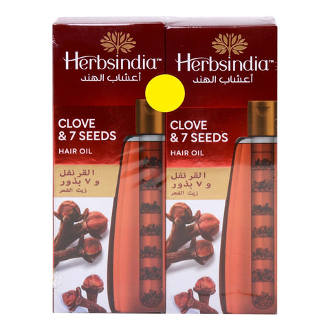 GETIT.QA- Qatar’s Best Online Shopping Website offers HERBSINDIA CLOVE & 7 SEEDS HAIR OIL VALUE PACK 2 X 280 ML at the lowest price in Qatar. Free Shipping & COD Available!