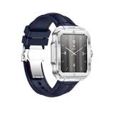 GETIT.QA- Qatar’s Best Online Shopping Website offers SWISS MILITARY SMART WATCH ALPS2,GUN METALFRAME AND DARK BLUE SLICION STRAP,SQUARE FACE at the lowest price in Qatar. Free Shipping & COD Available!