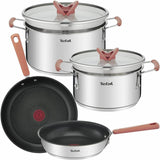 GETIT.QA- Qatar’s Best Online Shopping Website offers TEFAL STAINLESS STEEL COOKWARE SET 6PCS OPTISPACE at the lowest price in Qatar. Free Shipping & COD Available!