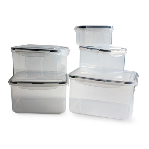 GETIT.QA- Qatar’s Best Online Shopping Website offers HOME RECTANGULAR FOOD CONTAINER 10'S FL2023299 at the lowest price in Qatar. Free Shipping & COD Available!